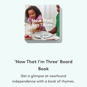 Lovevery “Now That I’m Three” Board Book From the Free Spirit Play Kit
